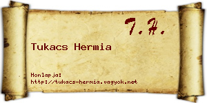 Tukacs Hermia névjegykártya